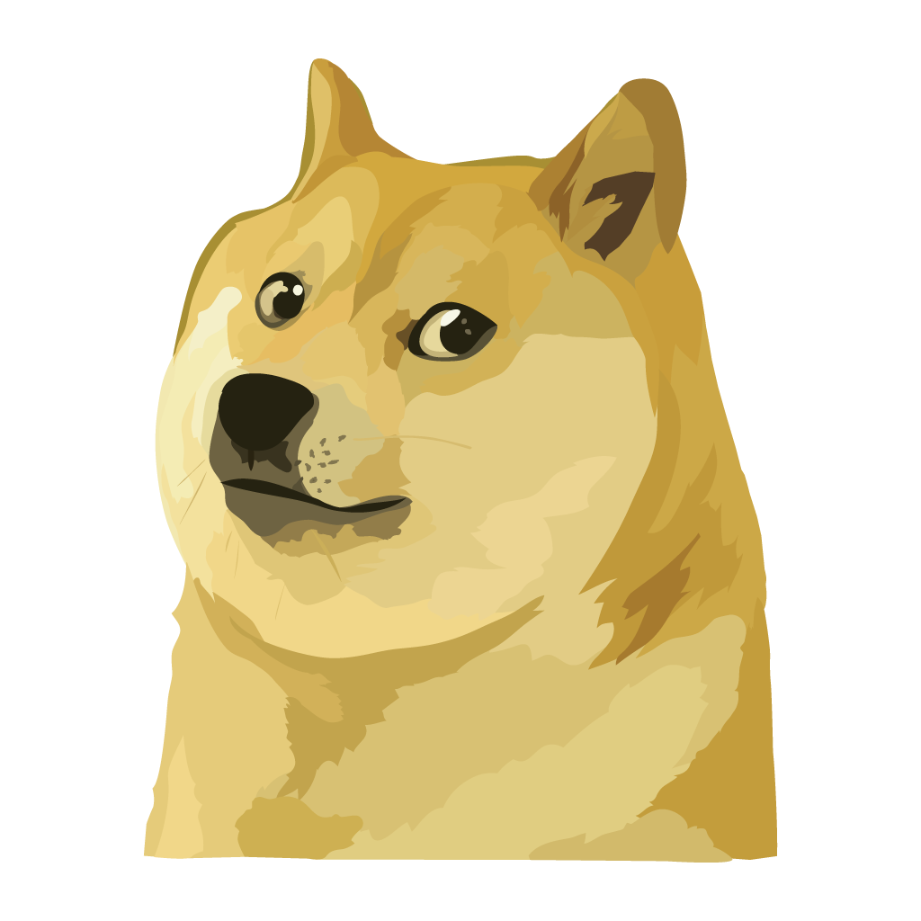 Doge Shiba mascot logo